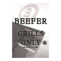 Beefer-Grill-Schild - Alu Dibond