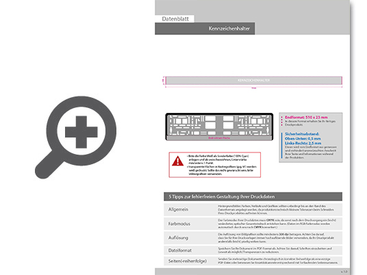 Product Bild kennzeichenhalterung__4_0-farbig_einseitig_bedruckt