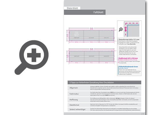 Product Bild faltblatt__gefalzt_auf_din_lang_quer__vertikaler_wickelfalz__6-seitig